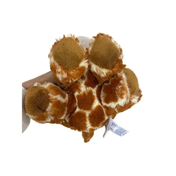 Raffle Giraffe Aurora World Plushie Beanbag Toy Stuffed Animal 9” Brown Cream - Picture 13 of 15